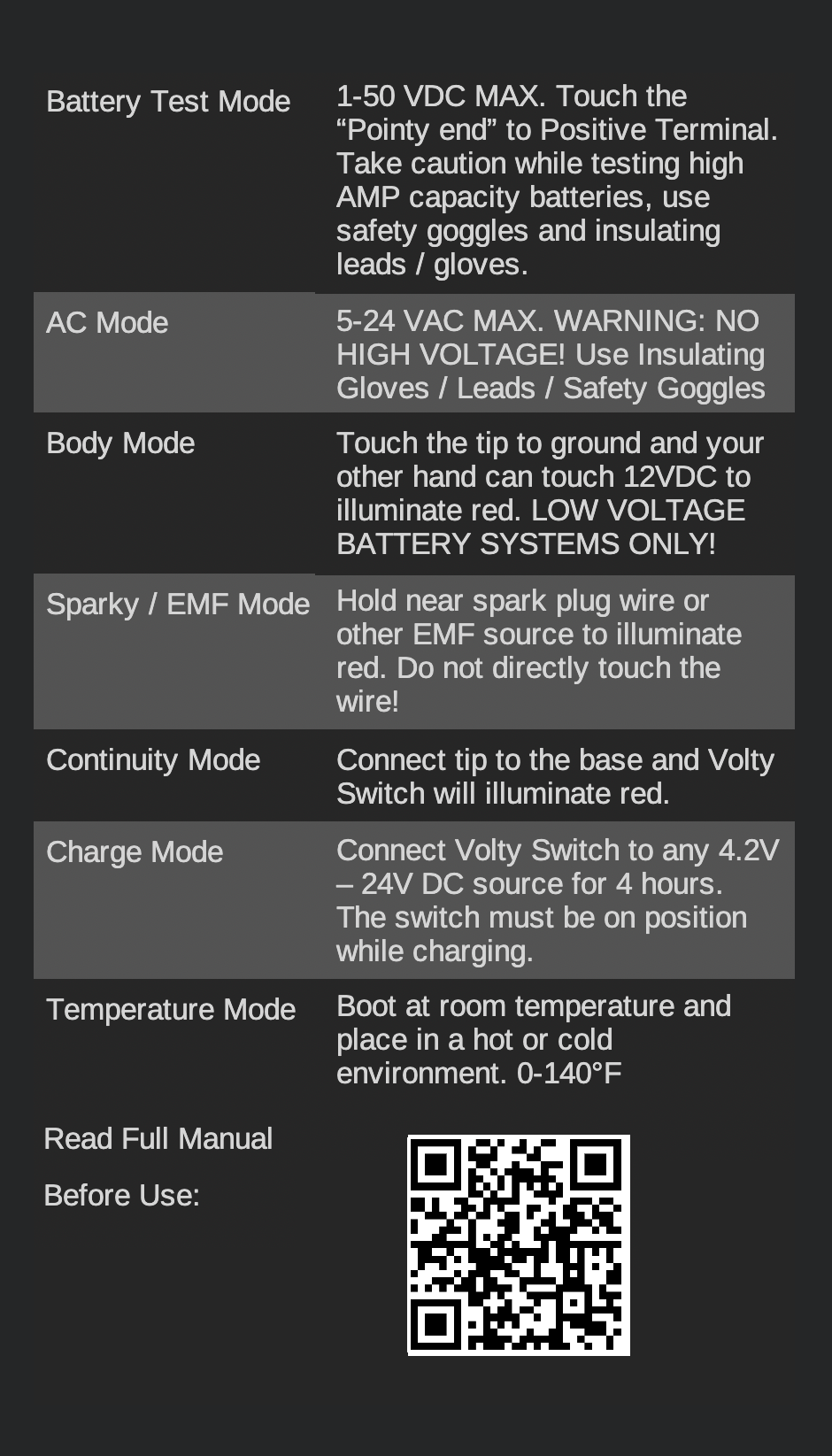 Volty™ Switch 2 Keychain Multimeter - Leatherman Compatible